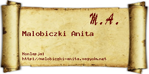 Malobiczki Anita névjegykártya